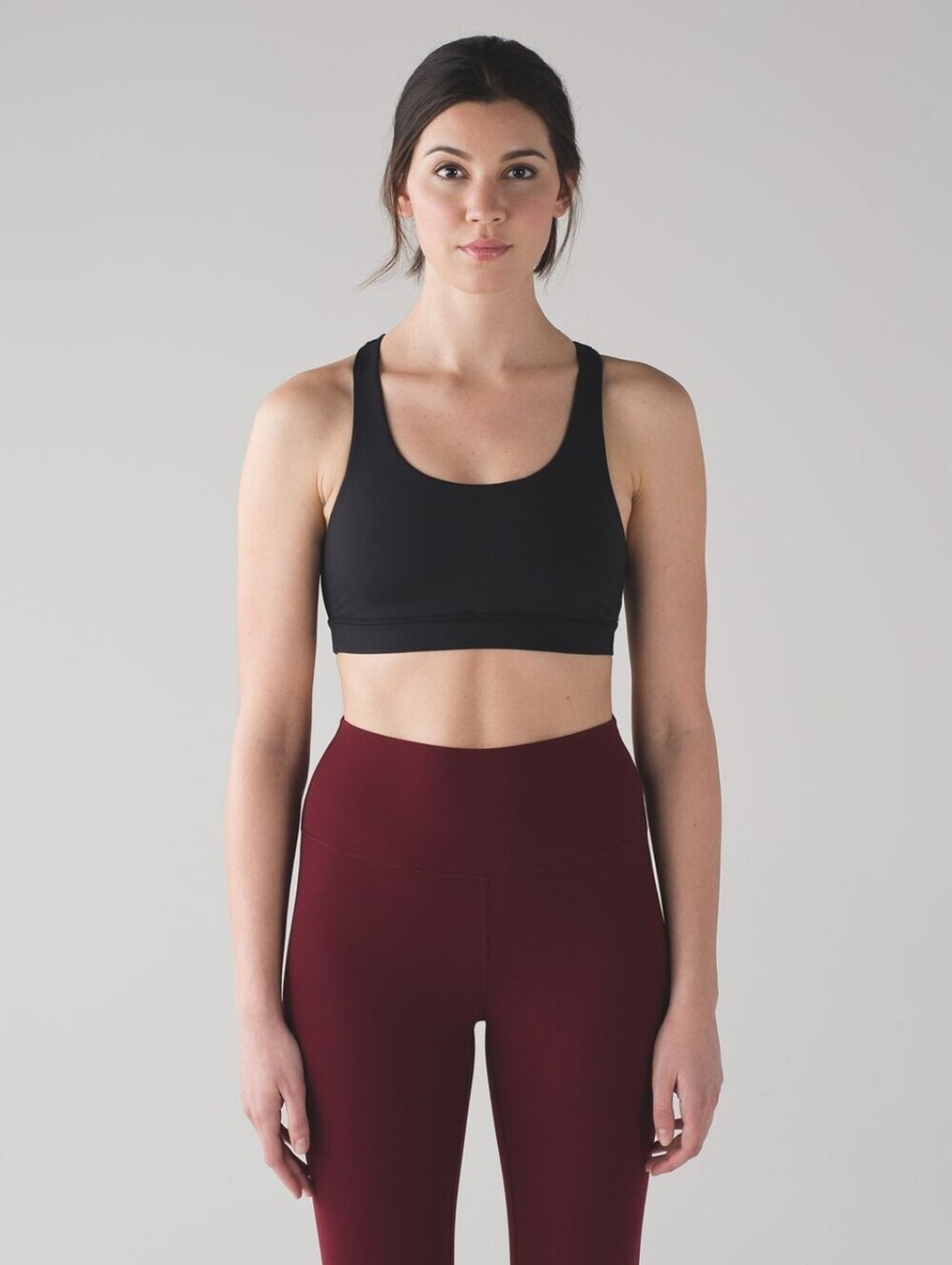 Lululemon Invigorate Bra Size 8 Black Color Activewear Stretch W2AETS Mesh